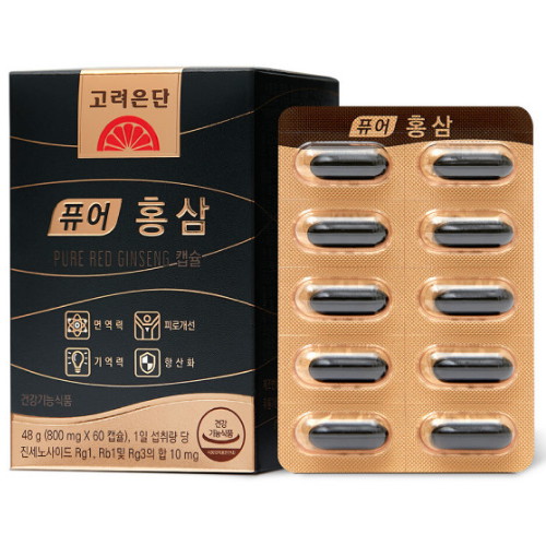 고려은단 퓨어 홍삼 60캡슐 (2개)_이미지