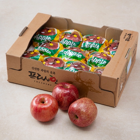 충북원예농협 프레샤인 충주 당도선별 세척사과 2kg (1개)_이미지