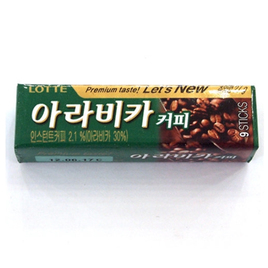 롯데웰푸드 아라비카 커피껌 26g (1개)