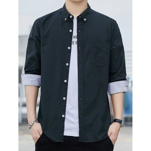 SK a 오너클랜 남자 데일리 편한 번트 심플 기본 긴팔 남방 셔츠 WB18F65 행복한 쇼핑 SK스토아