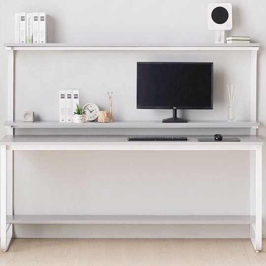 헤이미쉬홈 샘스틸 2단 하이 철제 컴퓨터 책상 (1800x620)_이미지