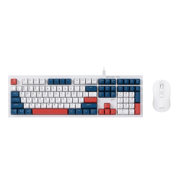 지클릭커 OFFICEPRO OPS70 사일런스 M 키보드 마우스 세트 108 (Gundam)_이미지