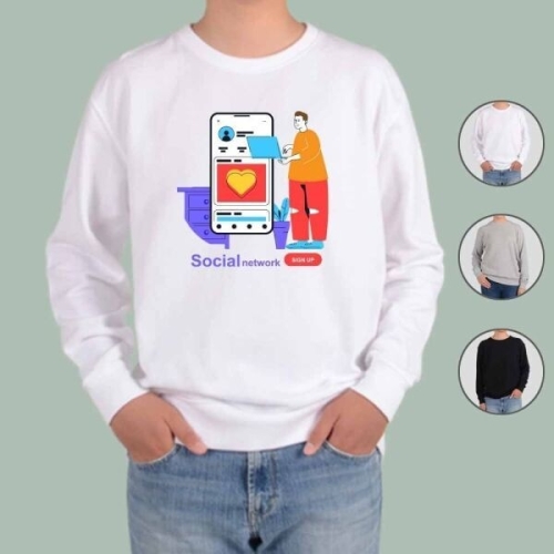 오너클랜 맨투맨 남여공용 마케팅 쇼핑 비즈니스 그림 MARKETING3_이미지