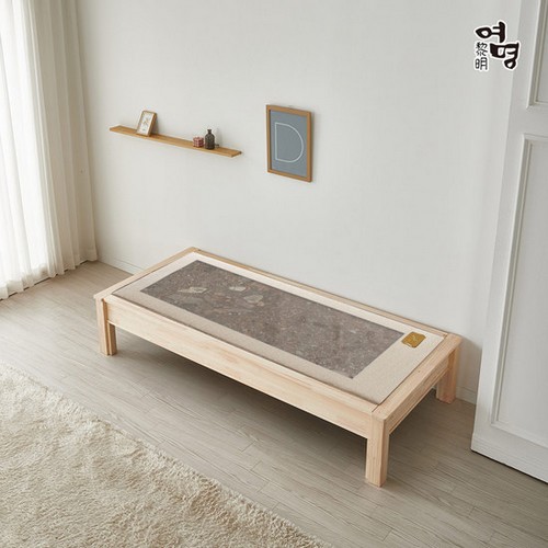 여명흙침대 더편백 평상 돌소파 MS (칠보석)_이미지