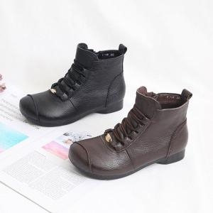  타미나 심플 퍼안감 앵클부츠 KC A26가죽 털 9174974