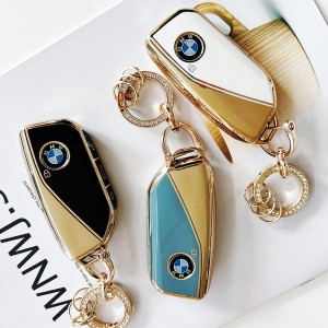 BMW 신형 차키케이스+키링/TPU소재 G60 5시리즈 X5 X6 X7 스마트키케이스 키홀더 키링