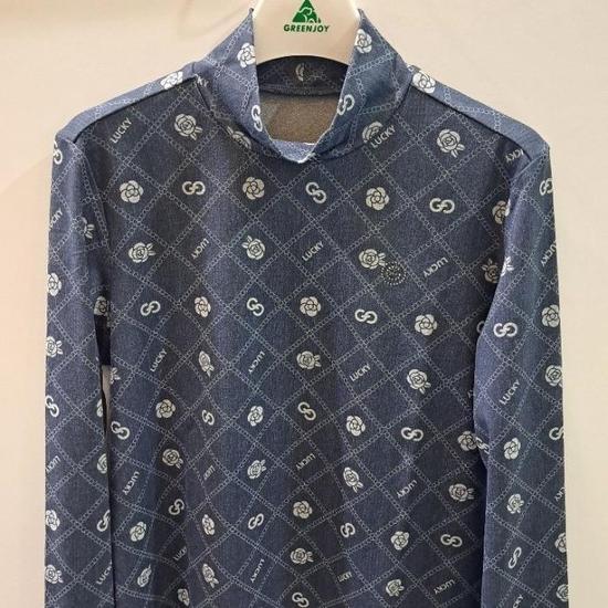 그린조이 아가일 로고 프린트 반폴라 GF25KL52W