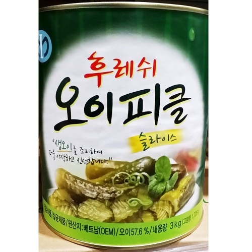 유진식품 에이치플러스몰 식재료 주방 요리 일가집 오이피클 슬라이스 3Kg