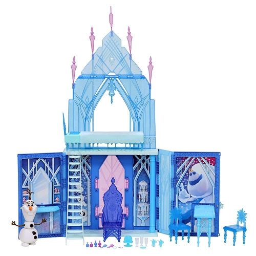 Frozen Elsas Fold and Go Ice Palace Castle Playset 만 3세 이상 아동용 장난감 1..