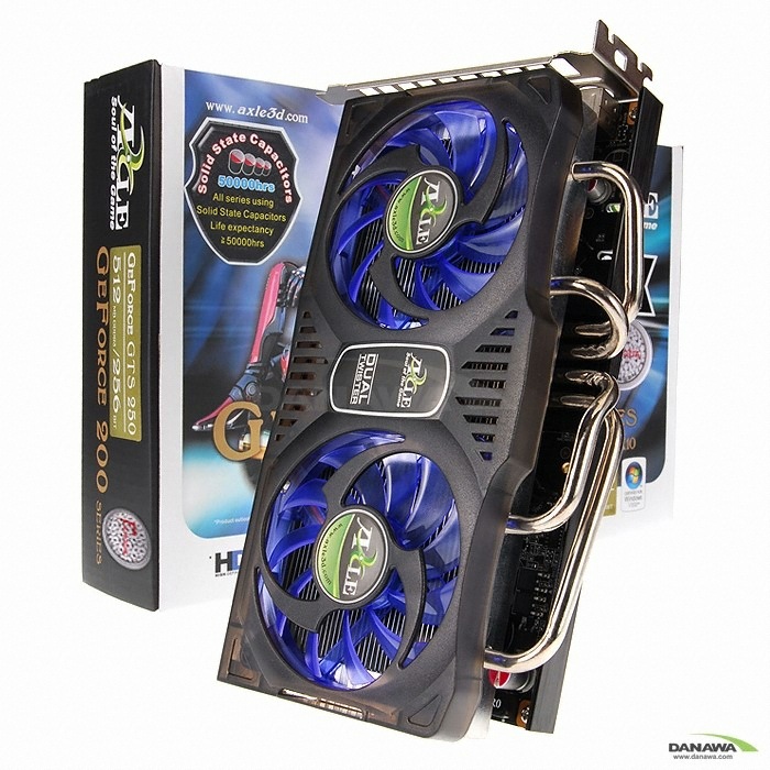 액슬 지포스 GTS250 FANQUA 512MB Dual Twister_이미지