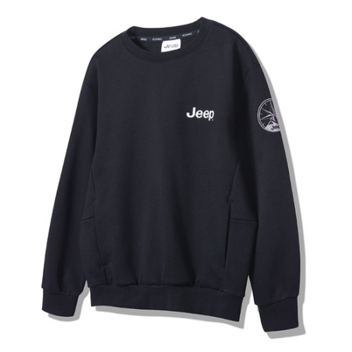 JEEP 시그니처 나침반 남녀공용 맨투맨 JP1TSU813BK