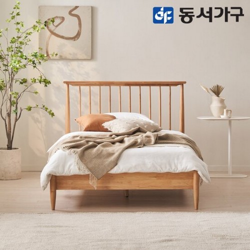 동서가구 피츠 다프네 원목 침대 SS (40TCL텍스독립)_이미지