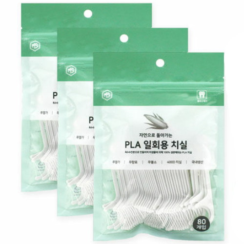 미소인터내셔널 엠에스 엠에스 PLA 일회용 치실 80개