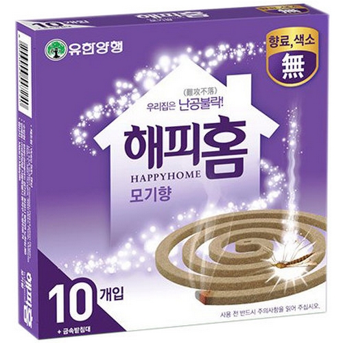 해피홈 ㅤ모기향S 무향 10개입 (10개)_이미지