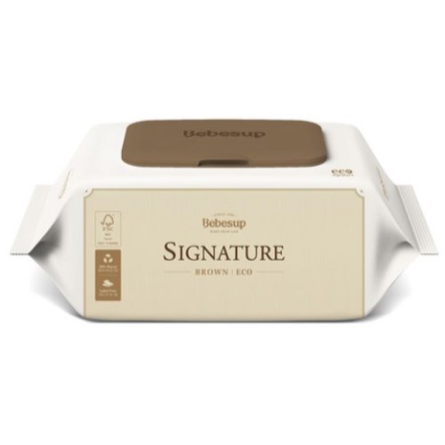 베베숲 시그니처 브라운 에코 물티슈 캡형 70매