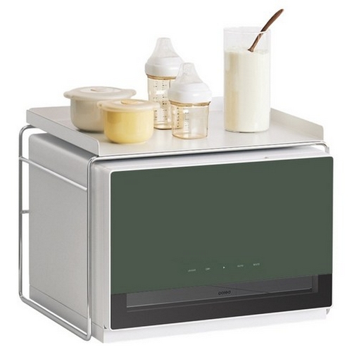 폴레드 픽셀 UVC LED 젖병소독기 + 맘마존 트레이 세트 (오프화이트+포레스트그린)_이미지