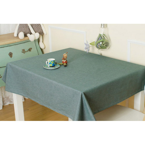 ㅤ북유럽 심플 핸드메이드 식탁보 무지 딥그린 (108x108cm)_이미지