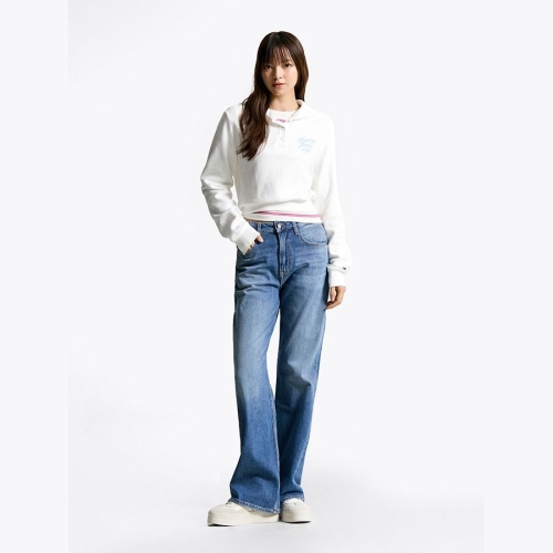 타미진스 타미진 T32F6NEW18TWT1 여성 미아 루즈 핏 데님 팬츠