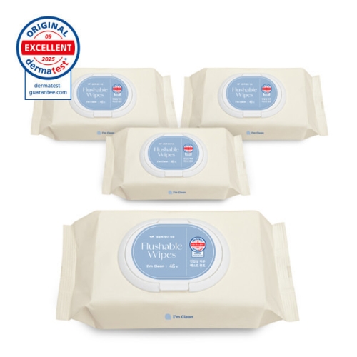 샤인 아임클린 비데 물티슈 캡형 46매 (4팩)