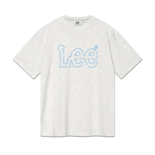 LEE 라인 트위치 로고 티셔츠 라이트그레이 LE2502ST04LG_이미지