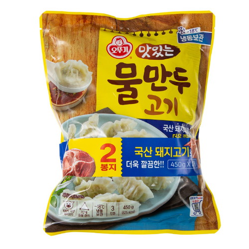 오뚜기 맛있는 물만두 고기 450g (4개)
