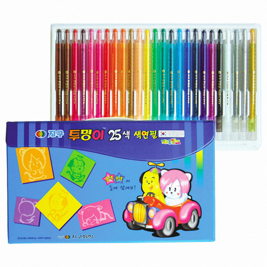 지구화학 투명이 색연필 (25색)_이미지