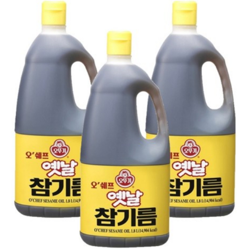 오뚜기 오쉐프 옛날 참기름 1.8L (3개)
