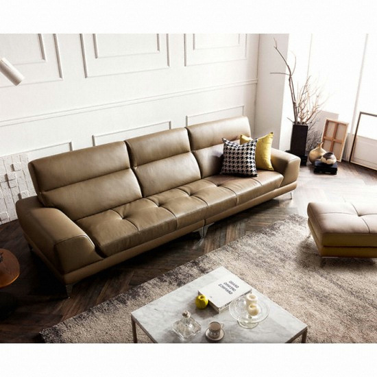 자코모 노아 이태리 천연가죽 소파 4인용 (스툴포함)