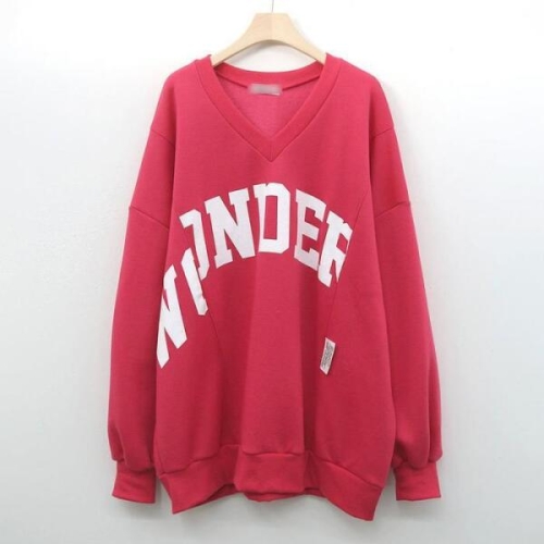 강물처럼 아이우먼 / 원더나염기모V넥맨투맨 POK551M411 빅사이즈