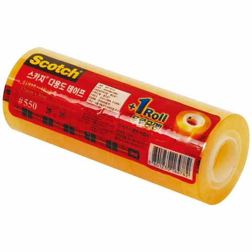 3M 스카치 550 다용도 테이프 리필 12mm x 30m (36개)_이미지