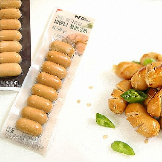 허닭 닭가슴살 비엔나 청양고추 64g (20개)