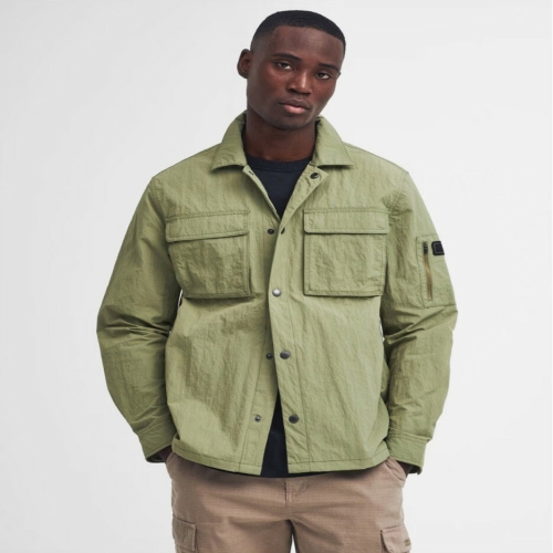 바버 현대목동 URSH4F013 L3 남성 카키 B.Intl Scots 오버 셔츠_이미지