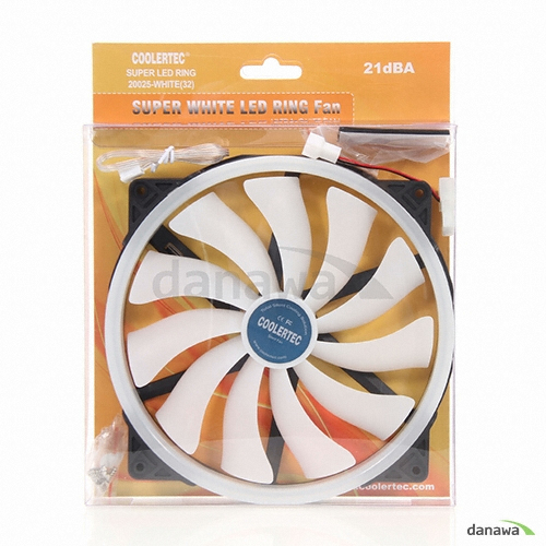 COOLERTEC SUPER LED RING 20025 (화이트)_이미지