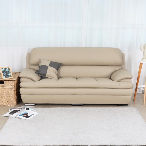 레브가구 린즈 가죽소파 3인용_이미지