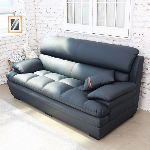 레브가구 린즈 가죽소파 3인용_이미지