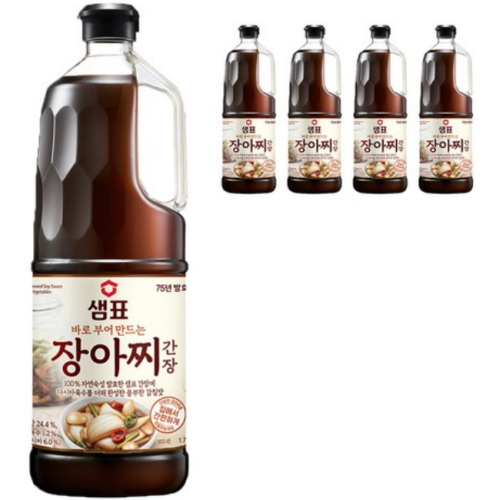 샘표 장아찌간장 1.7L (5개)_이미지