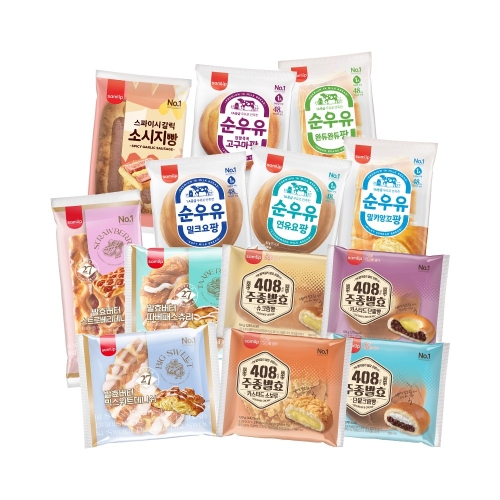 삼립 봉지빵 골라담기 6봉 크림/단팥/보름달/주종발효 외