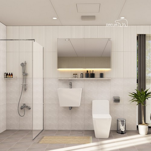 대림바스 코지스퀘어 LED슬라이딩장 거실욕실_이미지