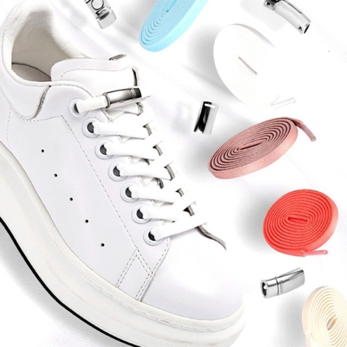 매직 자석 신발끈 2종 펄 베이직 매듭 없는 깔끔 운동화끈 고정클립 펄 2개세트