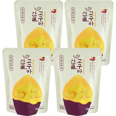 에코맘의산골이유식 에코맘 산골이유식 산골고구마 70g (4개)