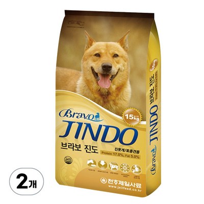 제일펫푸드 천하제일 브라보 진도 15kg (2개)