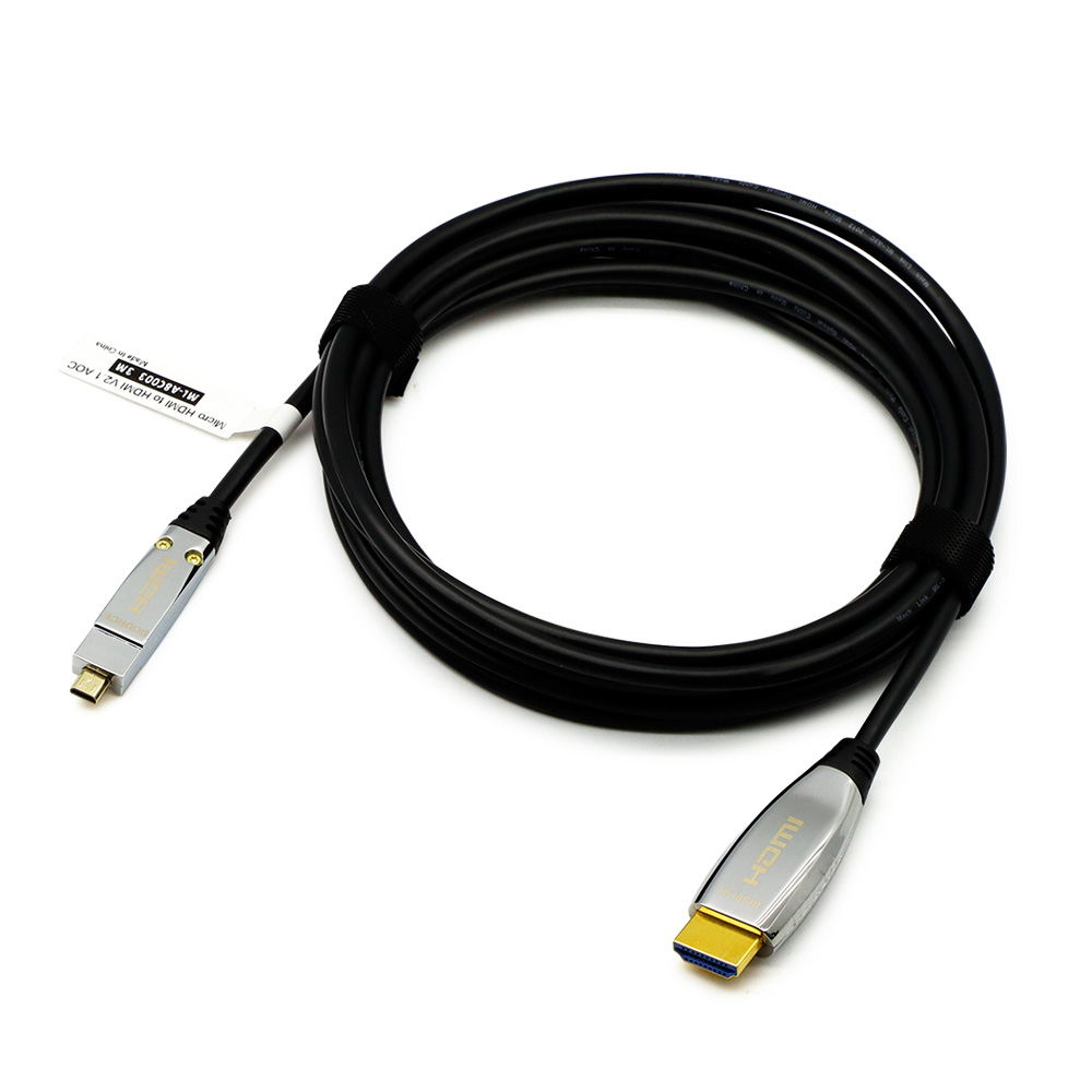 마하링크 하이브리드 광 Ultra HDMI to Micro HDMI v2.1 케이블 (ML-A8C060, 60m)_이미지