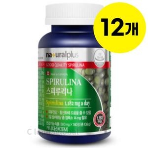 허브앤비타 내츄럴플러스 스피루리나 180정 (12개)