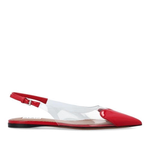 알라이아 여성 플랫 하트 슬링백_AA3E047CK150 331