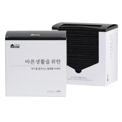 하우스레시피 바른생활 뽑아쓰는 일회용 수세미 30매