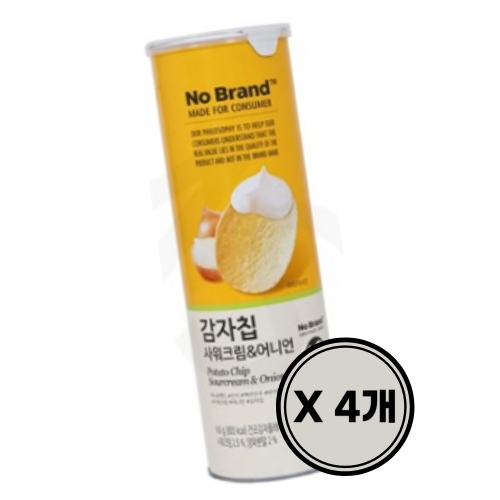 이마트 노브랜드 감자칩 사워크림 & 어니언 160g (4개)
