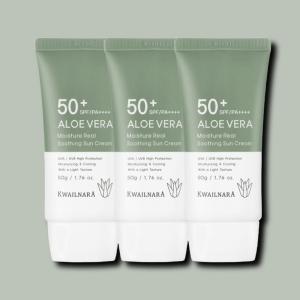 과일나라 알로에베라 모이스처 리얼 수딩 선크림 50ml (3개)_이미지