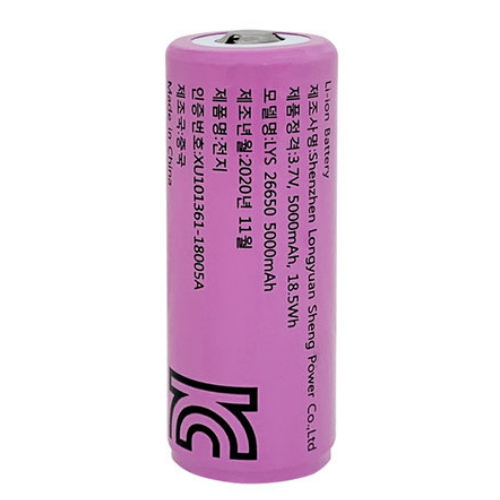 �Ŀ����� LYS ��Ƭ�̿� 26650 5000mAh 3.7V (��ũ)