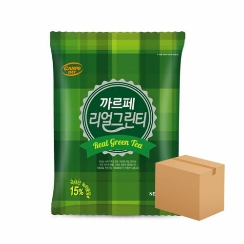 까르페 리얼 그린티 파우더 1박스-12개/버블티