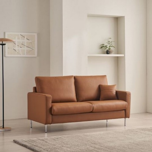 멕소 이태리 천연가죽 소파 3인용